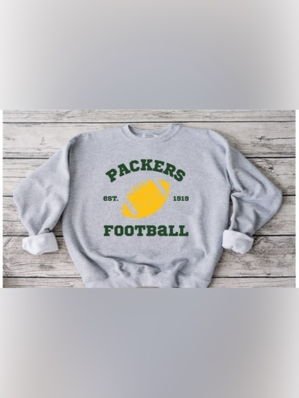Packers Retro Football Crewneck